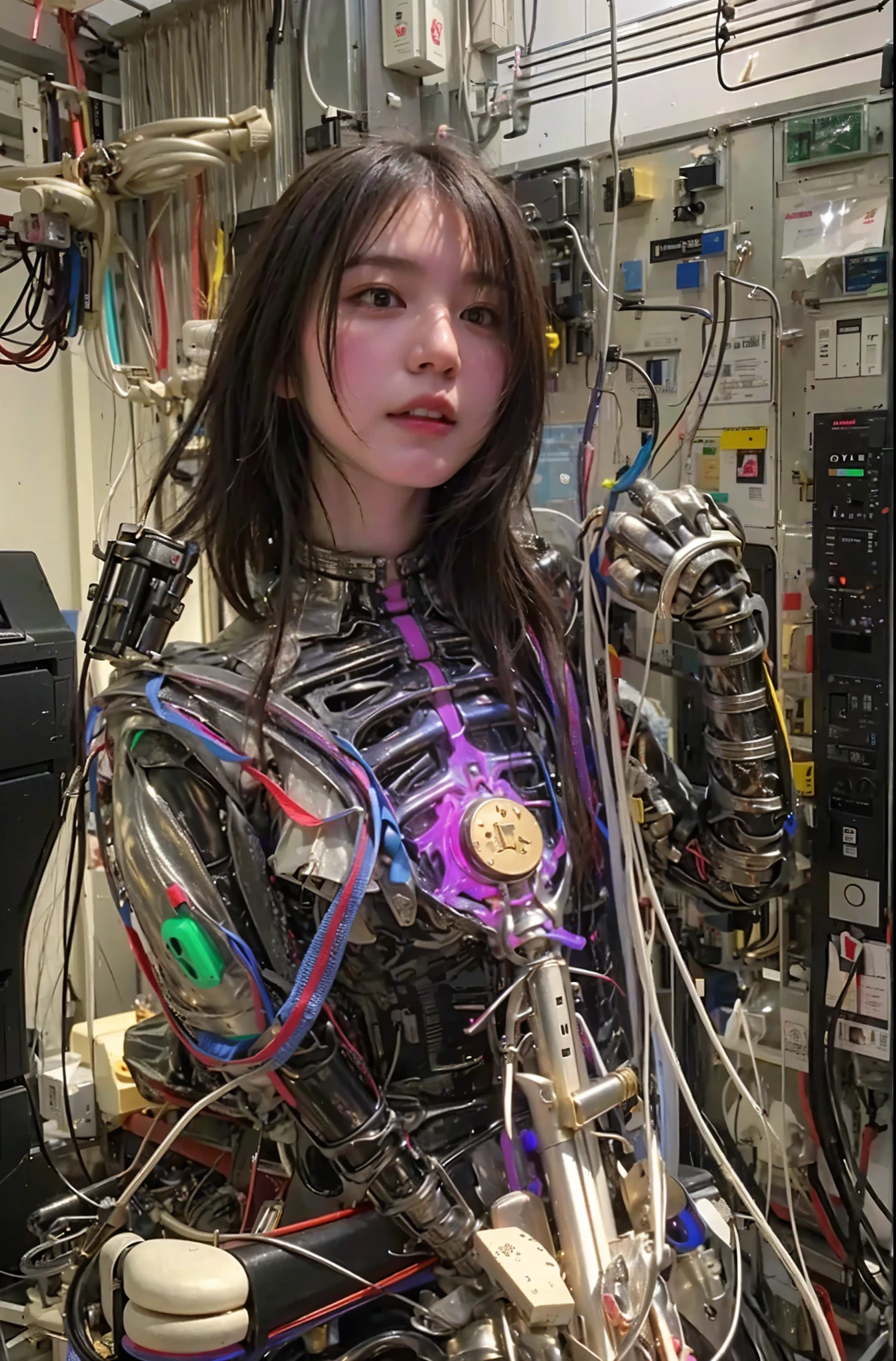 (Completely live action:1.37), (Amazingly realistic textures:1.37), (masterpiece, best quality:1.2), (8k uhd, 16k, 32k, ultra high res), amazingly realistic skin, amazingly realistic photo, superrealism, (photorealistic:1.37), (RAW photo), ultimately realistic, (ultimately realistic all details), (ultimately realistic all textures), super realistic lighting, super realistic shadow, (japanese girl:1.5), ((young face)), smiling, happy, super realistic face, ultimately realistic skin, ultimately realistic eyes, (mascara:1.35)ultimately realistic background, ultimately realistic detail up, kkw-ph1, (Canon EOS R6, 85mm, 1/200s, f/5.6, ISO 1600), (tattoo), (knight armor:1.37), (sel-frame glasses), (blue eyes:1.2), (silver hair:1.3),