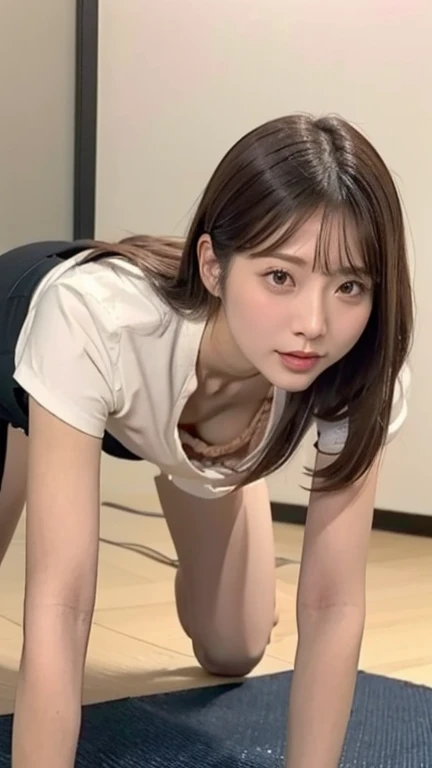 Girl on all fours