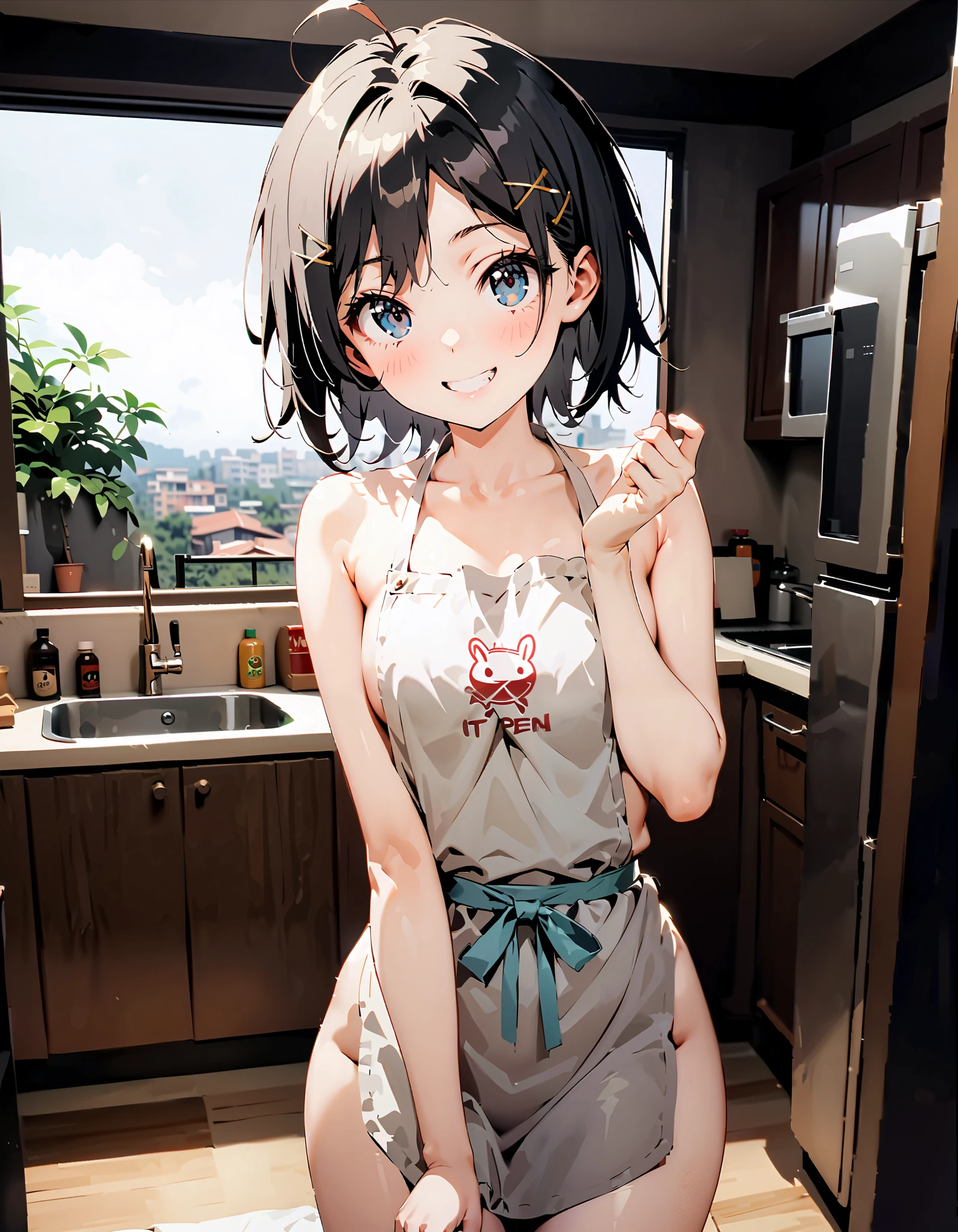 (best quality, 8k, masterpiece:1.2), ultra-detailed, realistic:1.37, girl, maid outfit, short hair, ecstatic face, tears streaming down, blushing cheeks, wide open mouth, water flowing out of the mouth, girl bound with ropes all over the body, girl suspended by ropes, wrists bound with ropes, arms raised, exposing armpits, sitting on a toilet seat, legs spread wide open, inside a bathroom