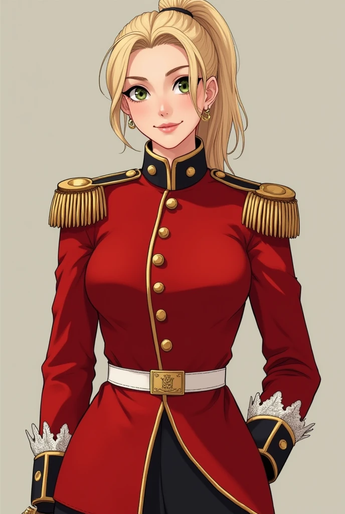 Heidi Velochek (female, teen, long braided blonde hair, blue eyes, Russian, small bust) formal military dress, (MasterPiece) (Highly Detailed) (4k)