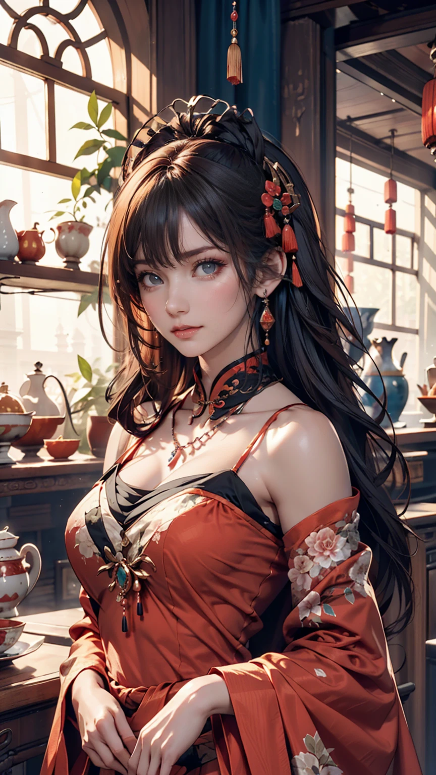 Highest quality, masterpiece, High resolution, Wuxia 1 girl, China dress, Super gorgeous face, Super gorgeous eyes, Super gorgeous hair, Kung Fu Battle