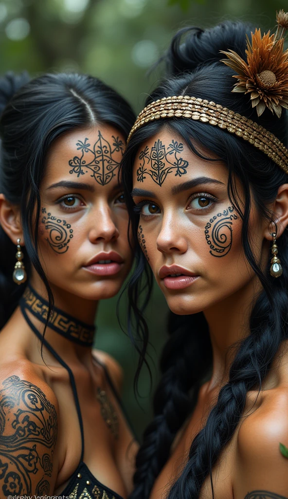 10 years old, tribal body paint