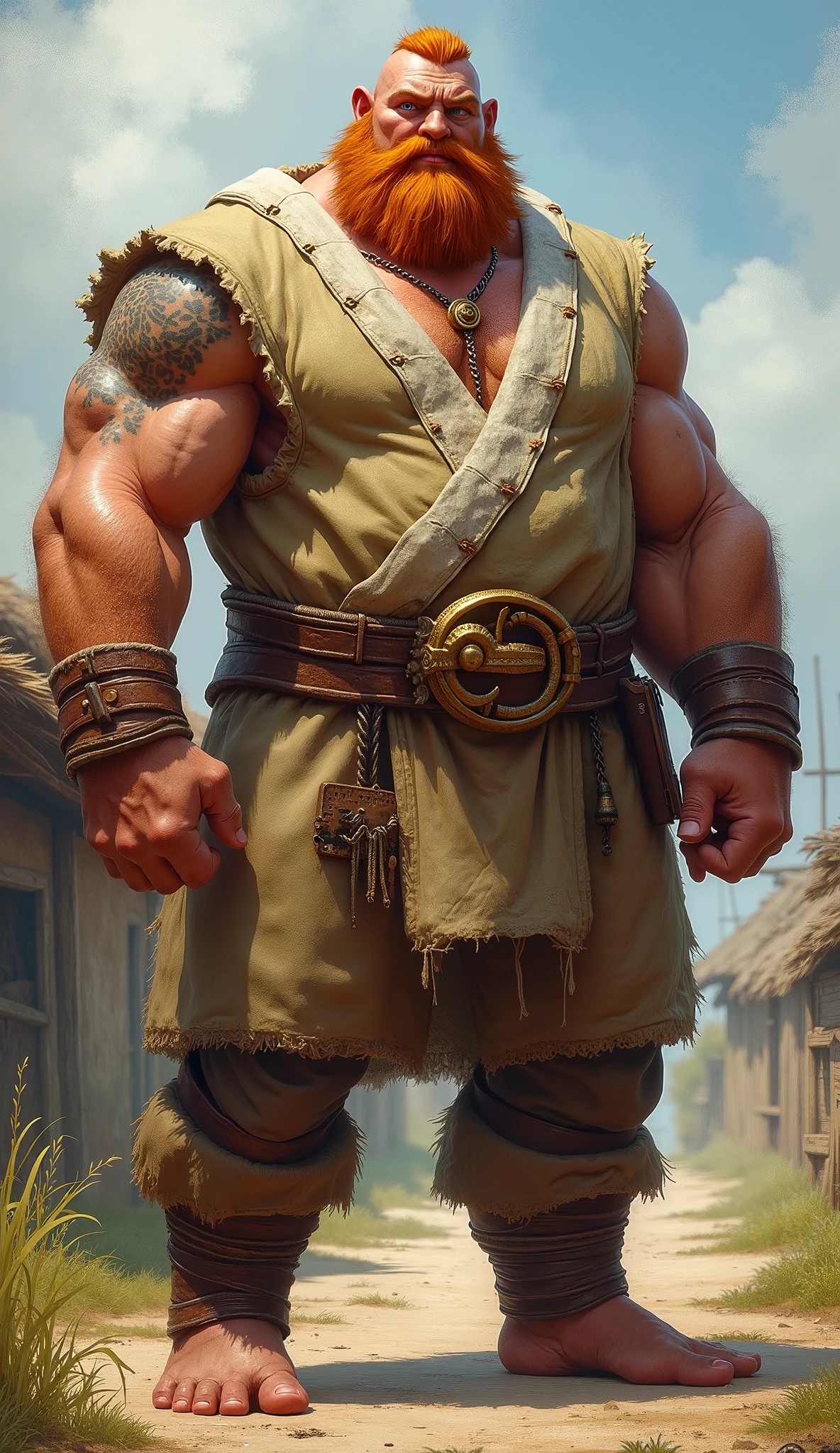 Ancient majapahit warrior,old age,big body