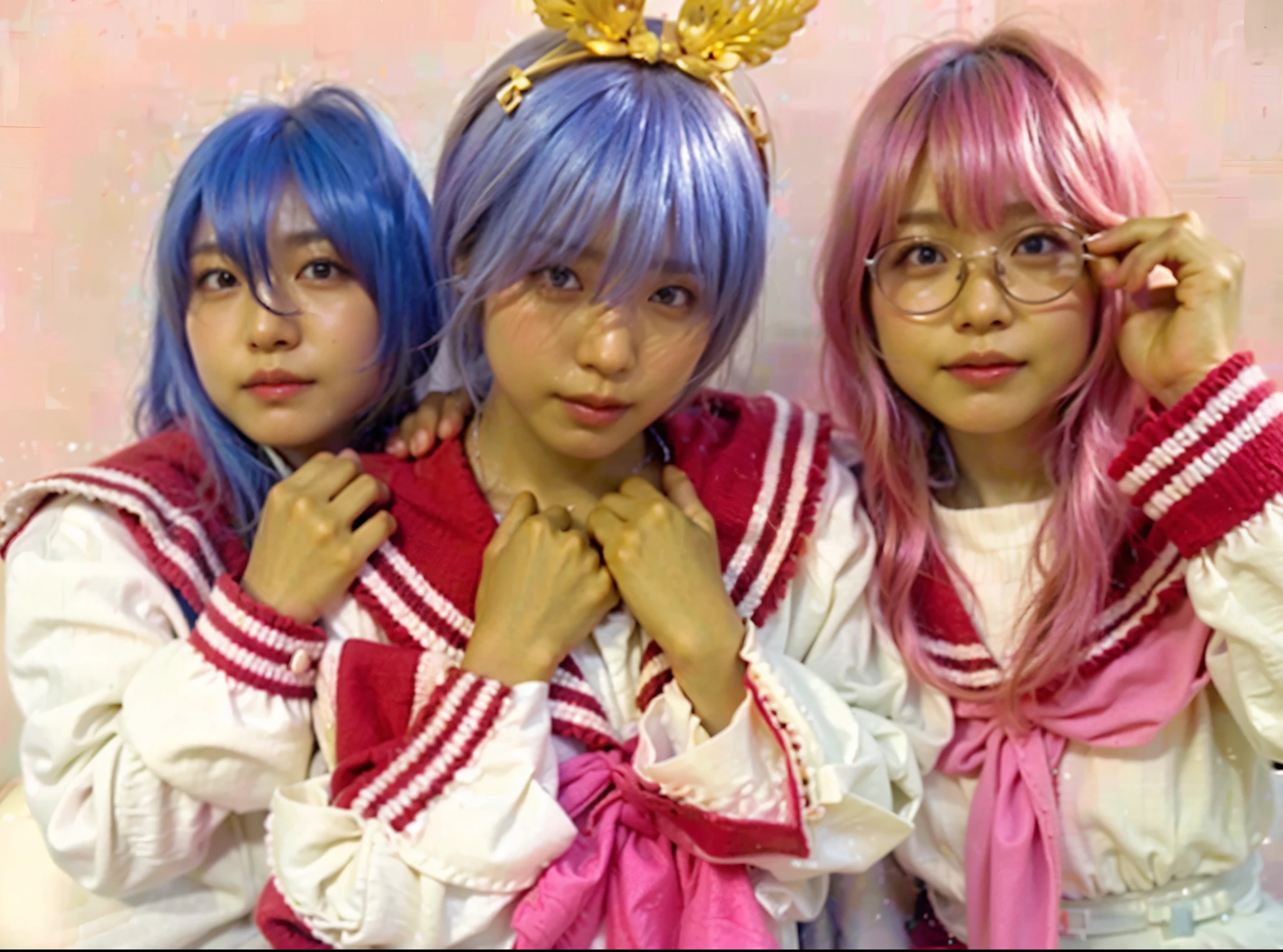 (Completely live action:1.37), (Amazingly realistic textures:1.37), (masterpiece, best quality:1.2), (8k uhd, 16k, 32k, ultra high res), amazingly realistic skin, amazingly realistic photo, superrealism, (photorealistic:1.37), (RAW photo), ultimately realistic, (ultimately realistic all details), (ultimately realistic all textures), super realistic lighting, super realistic shadow, (japanese girl:1.5), ((young face)), smiling, happy, super realistic face, ultimately realistic skin, ultimately realistic eyes, (mascara:1.35)ultimately realistic background, ultimately realistic detail up, kkw-ph1, (Canon EOS R6, 85mm, 1/200s, f/5.6, ISO 1600), (tattoo), (knight armor:1.37), (sel-frame glasses), (blue eyes:1.2), (silver hair:1.3),