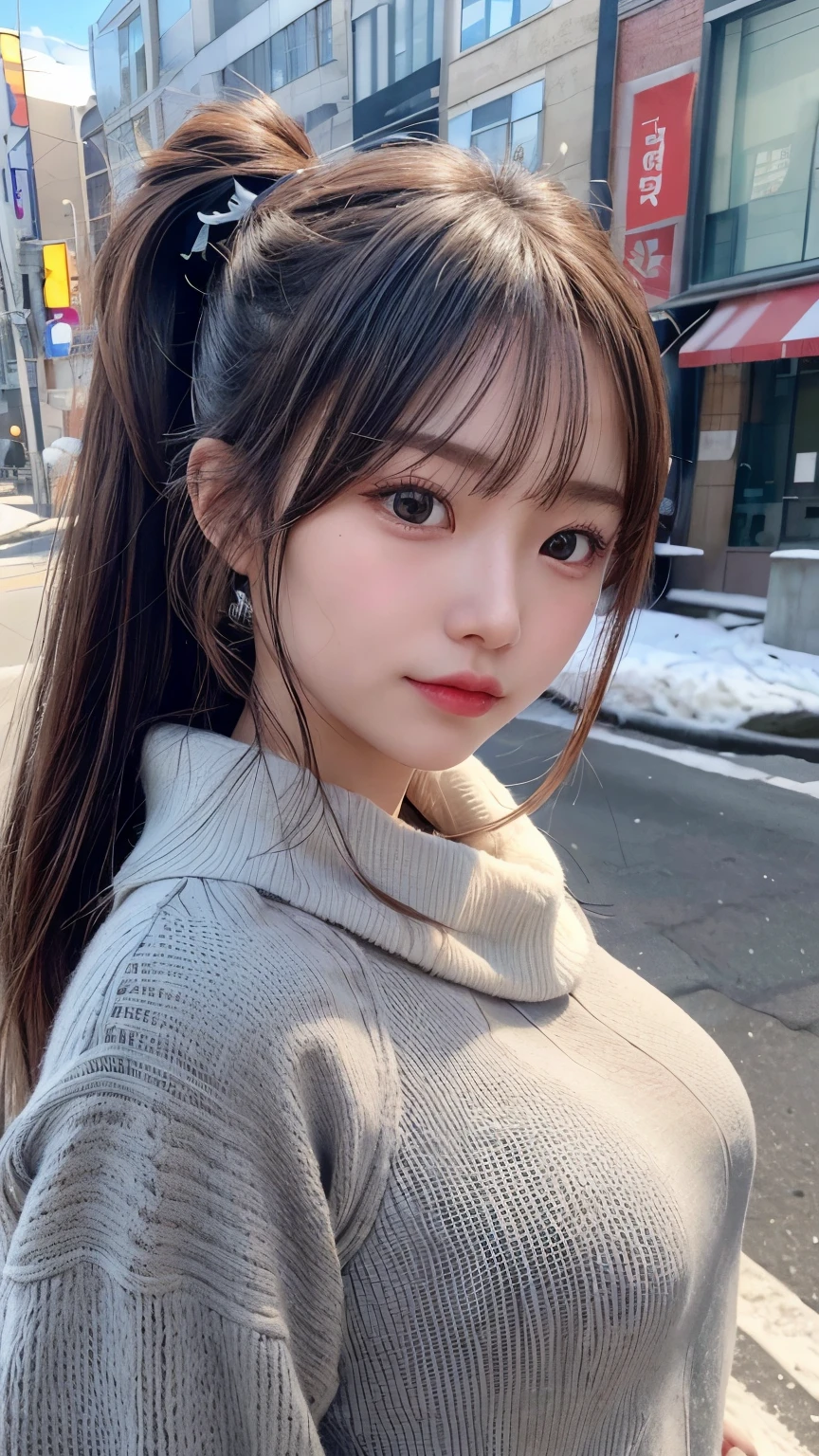 (random porn pose),(Thin type:1.8),(big breasts),(random hairstyle),(Highest image quality,(8k),ultra-realistic,best quality, high quality, high definition, high quality texture,high detail,beautiful detailed,fine detailed,extremely detailed cg,detailed texture,a realistic representation of the face,masterpiece,Sense of presence),sweater,tight mini skirt,stockings,Engineer boot