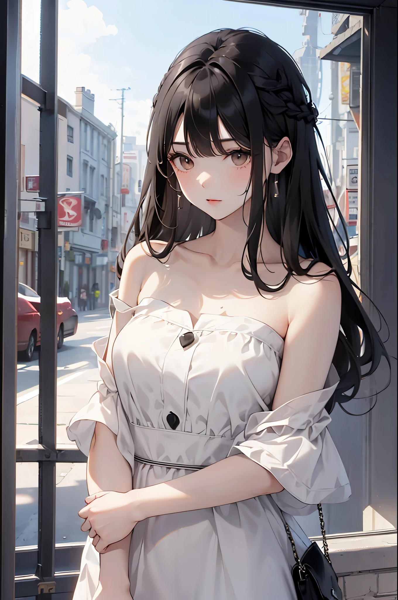 ((masterpiece 1.8)), ((ultra-detailed)),8K, ((High resolution)), ((ultra quality)), (High quality), (depth of field),
((perfect anatomy, limb and hand and finger and arm, hands finger 5 digits)),
((1girl)), solo, ((very beautiful and cute girl)), ((16years old graceful girl)), ((gradation colored hair silver:1.4 pale blue:0.6)), (super long hair), ((fine detailed eyelash)), ((close eyes)), ((small bast)), ((bangs)), ((french braid)), ((slender:1.5)), (creavege), (collarbone), jewelry, earrings, parted lips, ((lace trimmed dress)), ((silver trim)), ((robe decolletee)), ((Silver embroidery)),((lot of ruffles)), ((cascade ruffles)), ((courtesy:1.4)), ((learning forward:1.4)), ((lifting skirt:1.2)),
((dancehall)),,
front light, back light,
Prismatic light,
prismatic reflection,