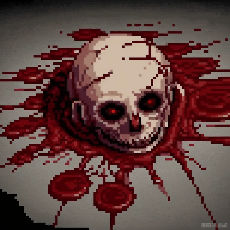 A dark and terrifying skull 