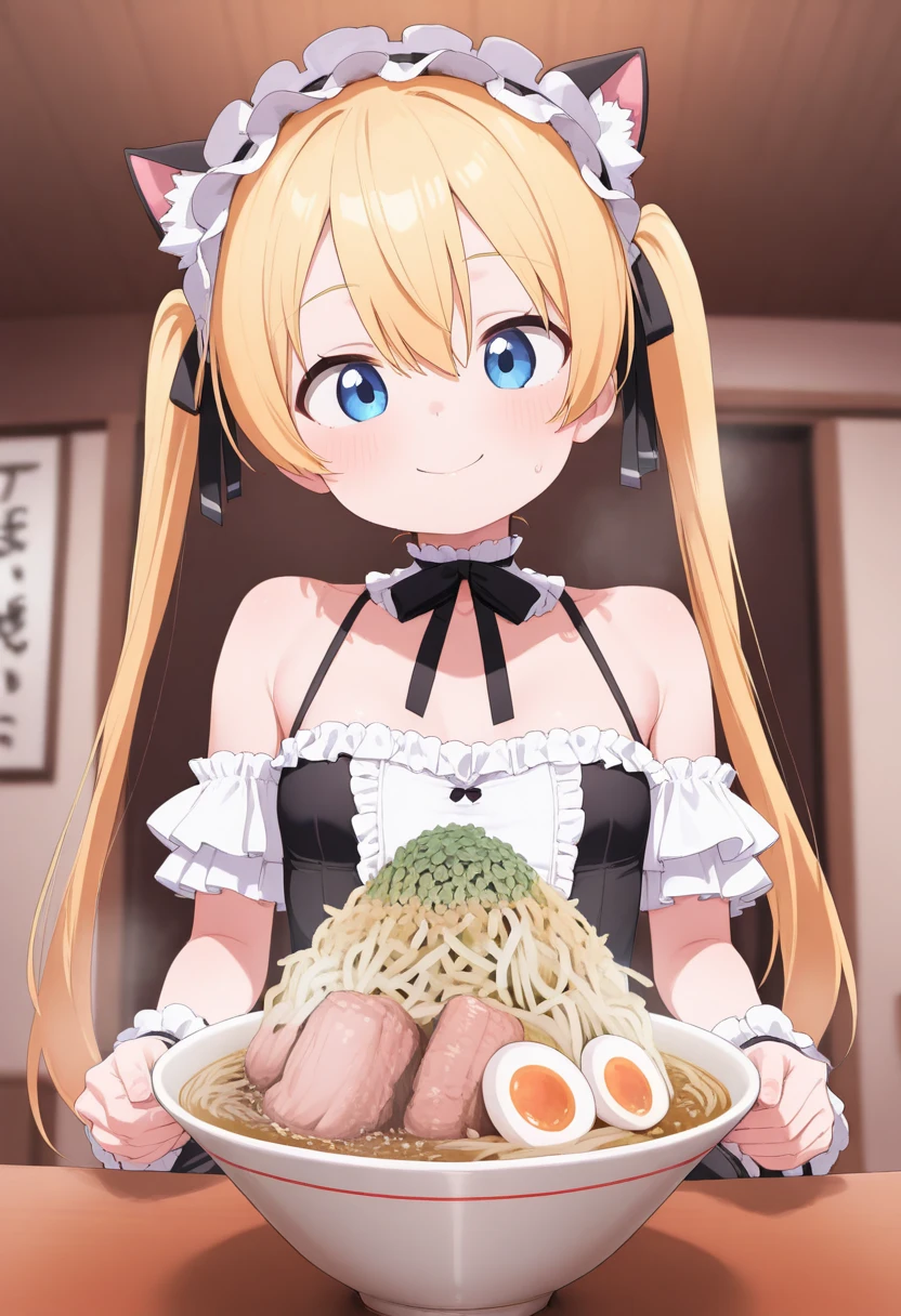 masutepiece, Best Quality, 1girl in,Flandre Scarlet,Blonde side ponytail、a bed、I'm wearing a white mob hat、has colorful feathers、fullnude、HCup Breast、dripping with open mouth、Happy face、Only the upper body is visible、Beautiful breasts、all-fours、a closeup、red blush