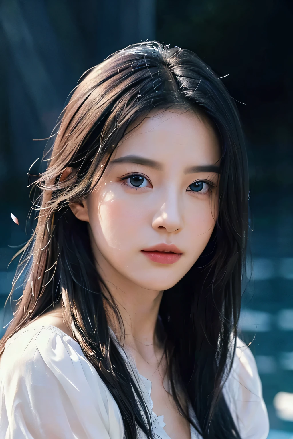 8K, Shining Sunshine, hair tied up, Professional photography, attractive face,Top quality, Beautiful lips, Very delicate and beautiful, Top quality, masterpiece, Ultra-high resolution, (Reality: 1.5), RAW photos, 1 girl, Suit with collar, Deep Shadows