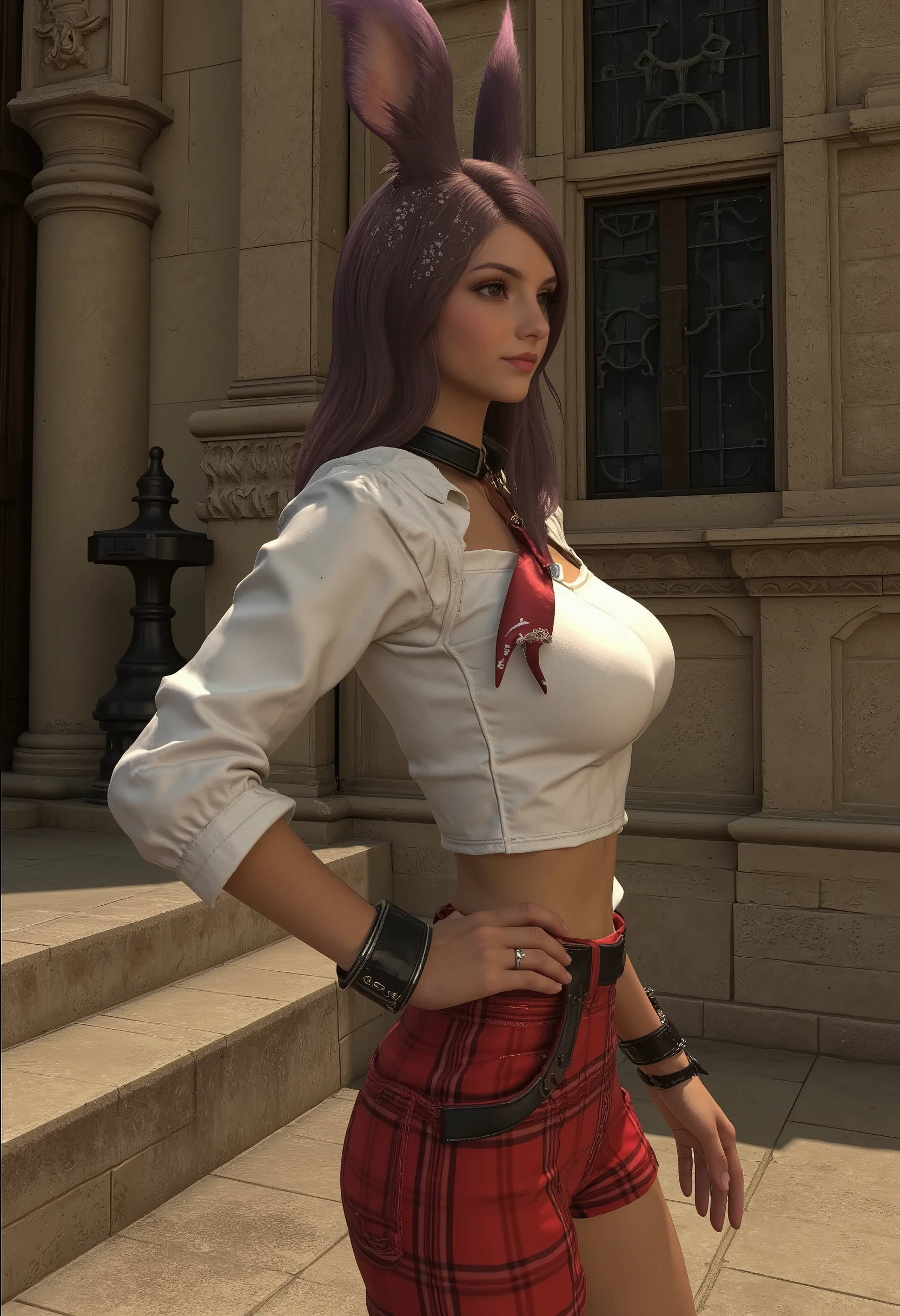   Close to a crystal clear, cold waterfall、 A beautiful girl is happily bathing near a crystal clear waterfall, Viera Veena,    pink skin  、 blue eyes、    black hair、 Detailed Color、  Details Entities 、  wet skin,     sparkling skin    , Pure ,   Sparkling, Realistic model、( Big Breasts :1.2), (lift 、Full Breasts  :1.2), (Will lift my chest :1.2), (    Perky Breasts     :1.2),(    deep cleavage  :1.4),    Highly Detailed Natural Scenery   、CGI 8K resolution   、Sparkling Skin 、Big Breasts、 deep cleavage 