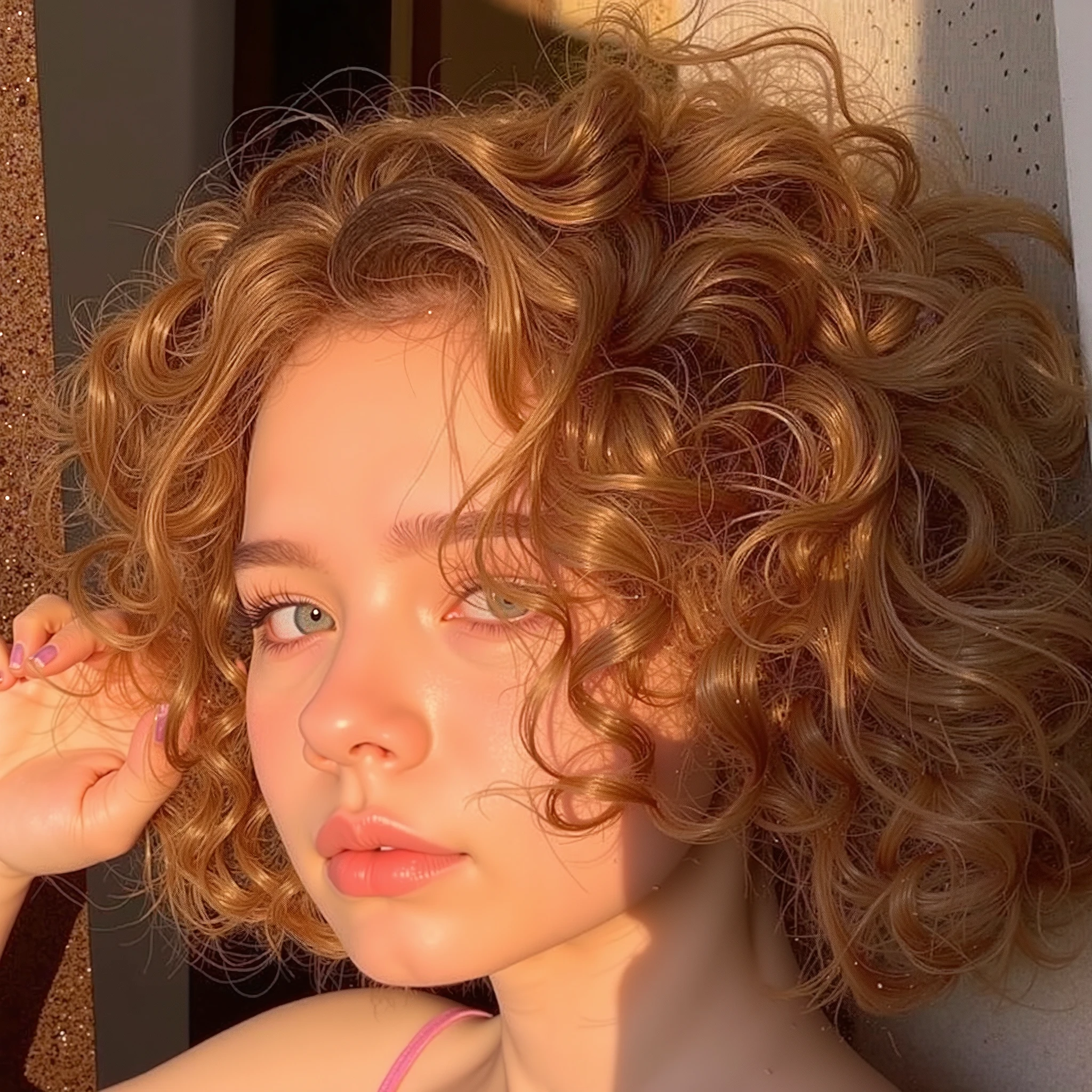 blond woman with Pelo RIZADO and red lipstick posing for a picture, flequillo rizado, Cabello rubio rizado | d & d, short Cabello rubio rizadoed girl, short Pelo RIZADO, Pelo RIZADOed, pelo superior rizado y corto, very short Pelo RIZADO, blonde Pelo RIZADO, Pelo RIZADO, pelo rubio muy muy rizado, rizos dorados cortos, corte de pelo rizado en la parte media, messy Pelo RIZADO