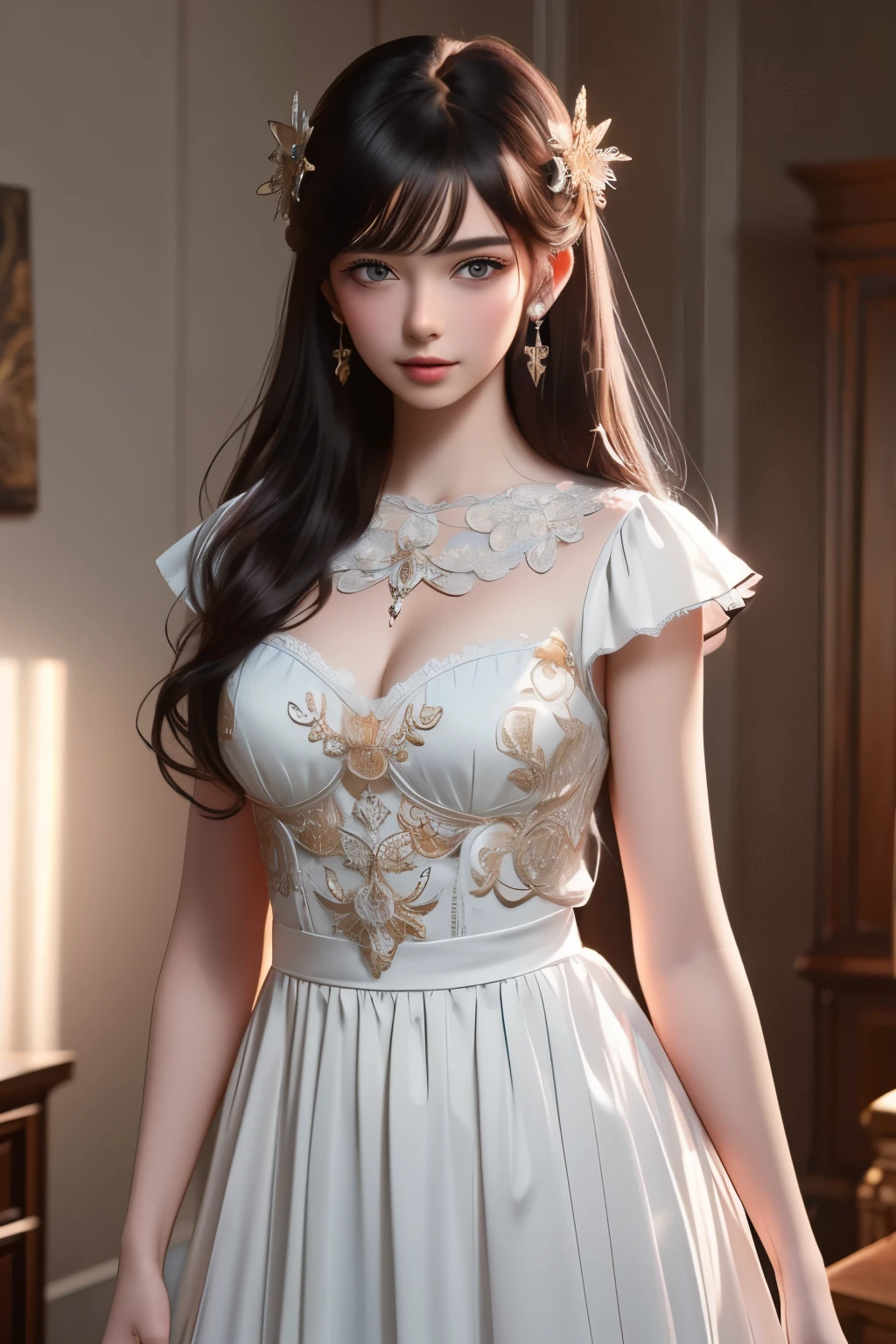 (Ultra realistic 8K CG:1.2)、erfect artwork、delicate patterns、intricate detailes、cellshading、bustup、
(unparalleled masterpiece ever、top-quality:1.2)