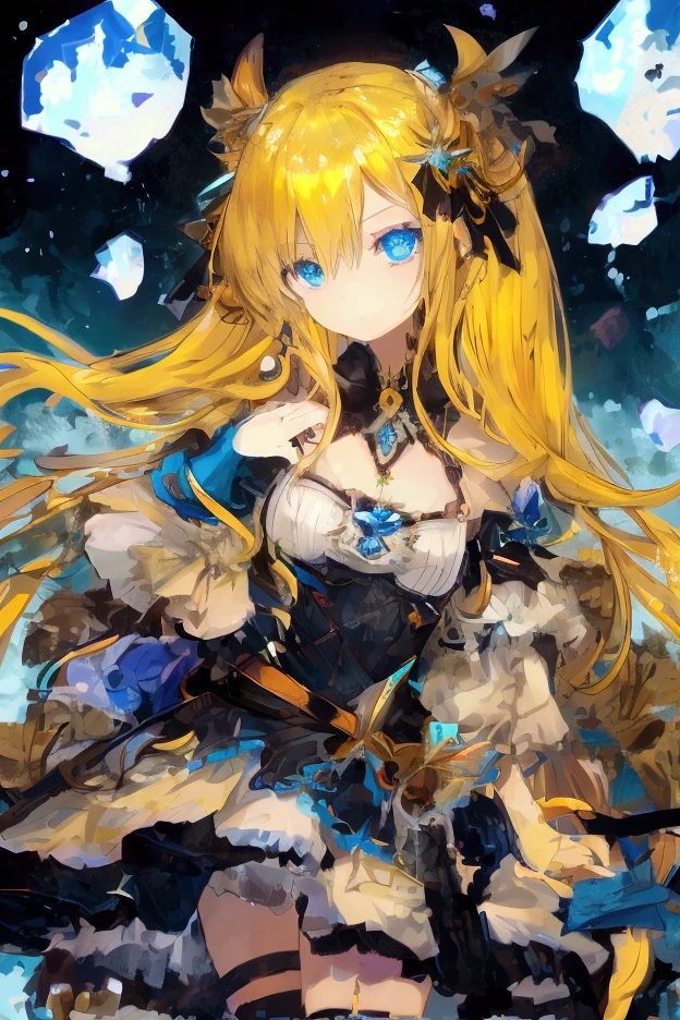 NSFW, (((1Woman))), ((best quality)), ((masterpiece)), (detailed), beautiful face, (((angry expression))), (defiance512:1.2), (((medium wavy hairstyle))), (((blue conservative dress outfit))), (((plain sky background))), big blue eyes, ((blush cheeks)), evil grin dominant expression, (((standing dominant pose))), (((blonde hair colour))), (((bright glowing hypnotic blue eyes))), (((skinny figure))), intense seductive gaze, contrasting soft skin, (lighting:1.2), 4:3 aspect ratio, full body, medium-size concealed