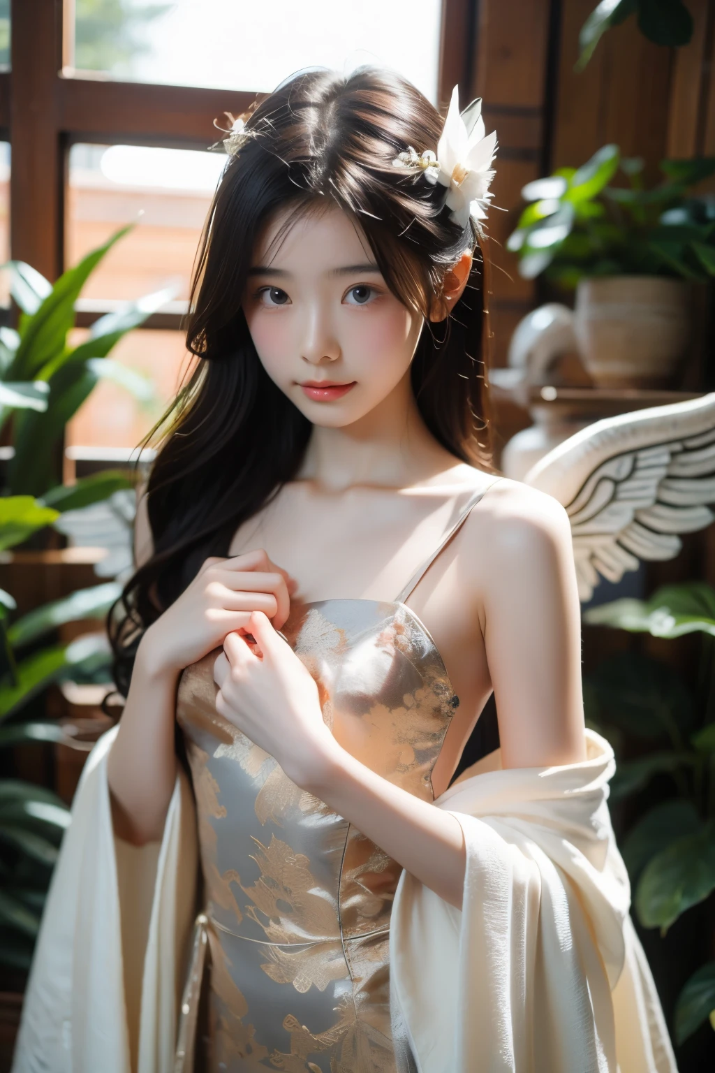 realistic , beautiful chinese angel
