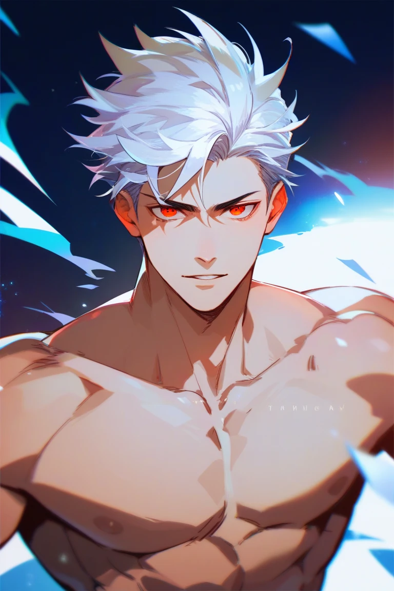 Vergil from Devil may cry Wearing in bikini Turns red