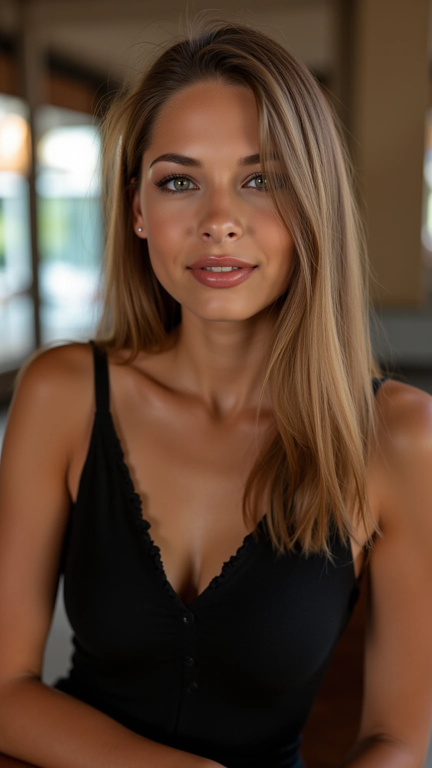 photography of a stunning girl, enjoying, girl, summer, hot girl, (((very heavy bust))), blonde hair, long_hair, symmetrical face, photorealistic, spectacular lighting, gorgeous, cleavage, (masterpice), best quality, high resolution, extremely detailed, skin with pores, Ultra Detailed Face, Detailed Eyes, depth of field, cinematic lighting, in clothes, orange t-shirt, full body, lies on the bed