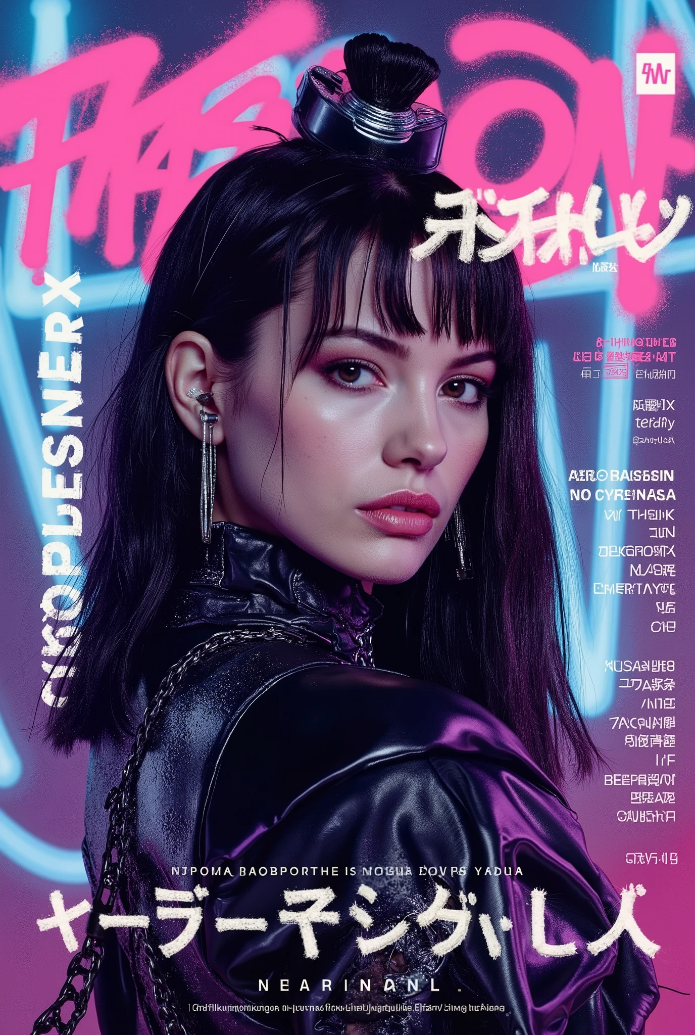 a close up of a woman with glasses on her face, rock star, charli xcx, madison beer as leeloo, zoe kravitz futuristic astronaut, nicki minaj, zoe kravitz as an astronaut, rated r, 2009, 2 0 0 9, rihanna, rap album cover, music album cover, alternate album cover, photorealistic music album cover, blackpink Lisa, blackpink,