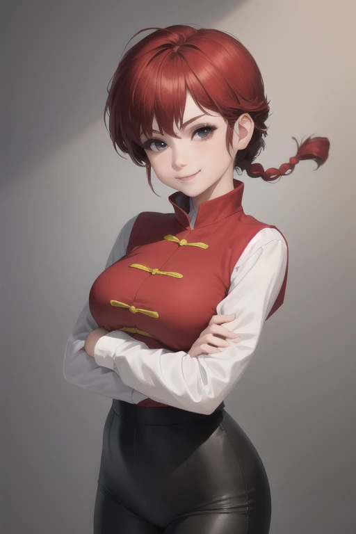 inside school, (((masterpiece quality, highres))), smiling, slim waist, wide hips, (((school uniform))),lois lane,short hair,dark skin,dark hair,big breasts,big butt,perfect waist, (8k, RAW photo, best quality, masterpiece:1.2), RanmaChan, RanmaRedShirt, red panty, turn back, show her butt ((masterpiece:1.4)), high quality, very_high_resolution, large_filesize, full color, heavy outline, clear outline, colorful, (beautiful detailed eyes), ((beautiful face:1.0)), ((boyish face:1.4)), 1 girl, (femaleranma), (red hair), short hair, (braided ponytail), ((bangs)), bumpy bangs, blue-gray eyes, big breasts, curvy, femaleranma, braided ponytail, (red chinese clothes), sleeveless, tangzhuang, black pants, cameltoe, standing, upper body, ((from front:1.4)), ((portrait:1.8)), ((face focus:1.4)), (angry), masterpiece, realistic, 8k, (1woman:1.3), european, hazelnut green eyes, white shirt, (blonde hair:1.1) , short-cut,(buzz-cut:1.1),1girl in,((:D))、Hot、Office room、eye glasses、bigass bighip、FUCK FUCKOFF SEXY