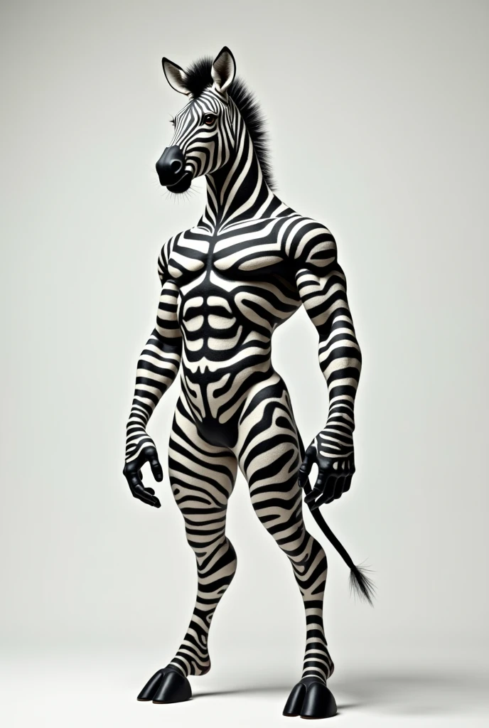 solo,furry,anthro,Zebra,male,e621,standing,hands behind back,wearing underwear,simple background,front view,(best quality,4k,8k,highres,masterpiece:1.2),ultra-detailed,(realistic,photorealistic,photo-realistic:1.37),vivid colors,portraits,soft lighting
