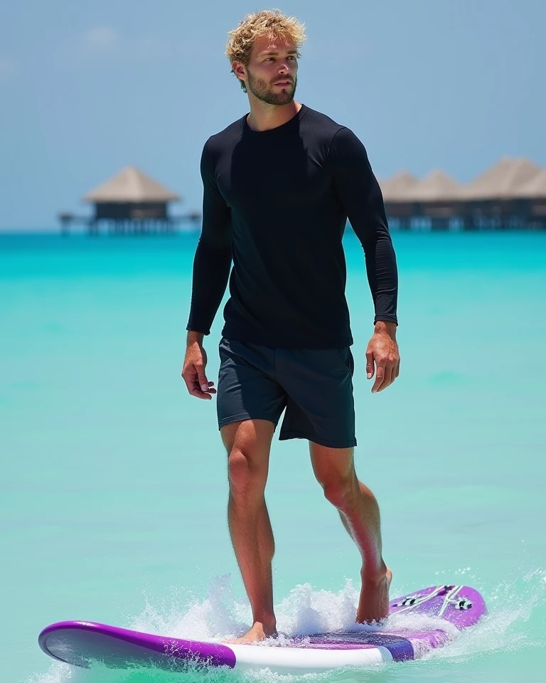 (8k, RAW photo, best quality, masterpiece:1.2), (realistic, photo-realistic:1.37), ultra-detailed, (high detailed skin:1.2), 8k uhd, dslr, soft lighting, high quality, film grain, Fujifilm XT3, professional lighting, handsome 1man ,Tall,muscular,2,Latin descent,Tanned olive skin ,olive skin complexion,yeallow skin,Dark black hair, short hair, Lucas in swim trunks and snorkeling gear, exploring the underwater world near a coral reef. The water is crystal clear, with colorful fish and coral all around. Lucas is swimming gracefully, with a look of wonder and excitement. (strong jaw:1) brutal