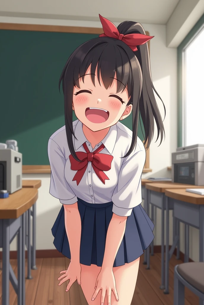asashiokainiKC, Long Hair, shirt, Knee socks, Long sleeve, ribbon, , neck ribbon, Apron dress, (Small breasts:1.2), (Small body:1.2), (Low length:1.2), One , alone,
break 
(SFW:1.3), (whole body), (Bust up shot:1.2), (Face Focus:1.1)
break
0pen,  (Sticking out tongue), ((Long Tongue)), (Open your mouth) , From above, (Overhead Shot)
break
(;d:1.2), (blush:1.2), (Closed eyes), (Ahegao)

official art, Masterpiece, Highest quality, Highest Resolution, 8K, Most detailed, Extremely elaborate hands, Highly detailed fingers, Highly detailed mouth, perfect anatomy
break
(indoor, Bedroom), dust, dust, Particles of light, Highly detailed 16K CG wallpaper