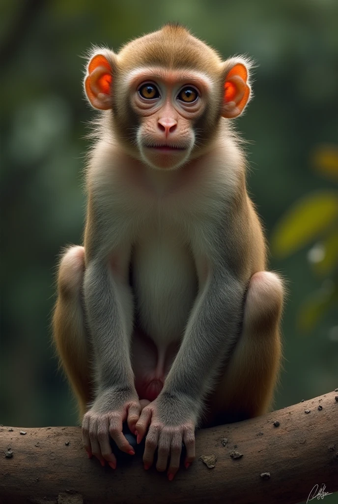 monkey Concerned and curious) "Yes, Maharaj! We have also seen it. They were roaming near our trees."