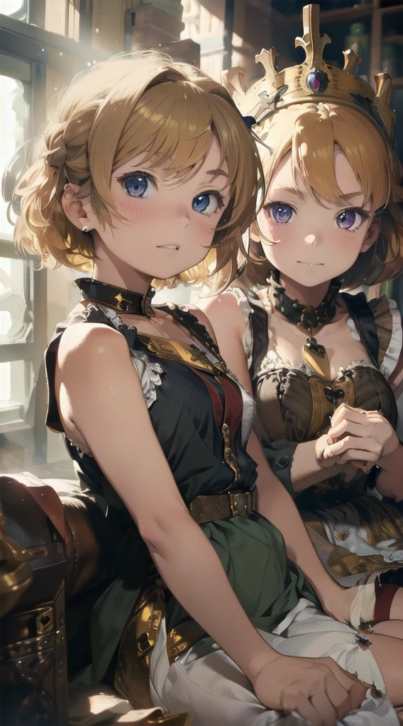 (bronze hair:1.3), (starly eyes:1.2), eye_narrow, (perl face:1.3), (extremely beautiful girl),  closed mouth, small nose,sexy lip, (large breast:1.2), (bag, bag put on breast:1.3), big smile, 
 break
(off shoulder, short skirt:1.3), (mushroom on head:1.3), (fisheye-lens), (face-focus) , from above, 
break
in train, (put kids chair on knee:1.5), (sparkle:1.2),