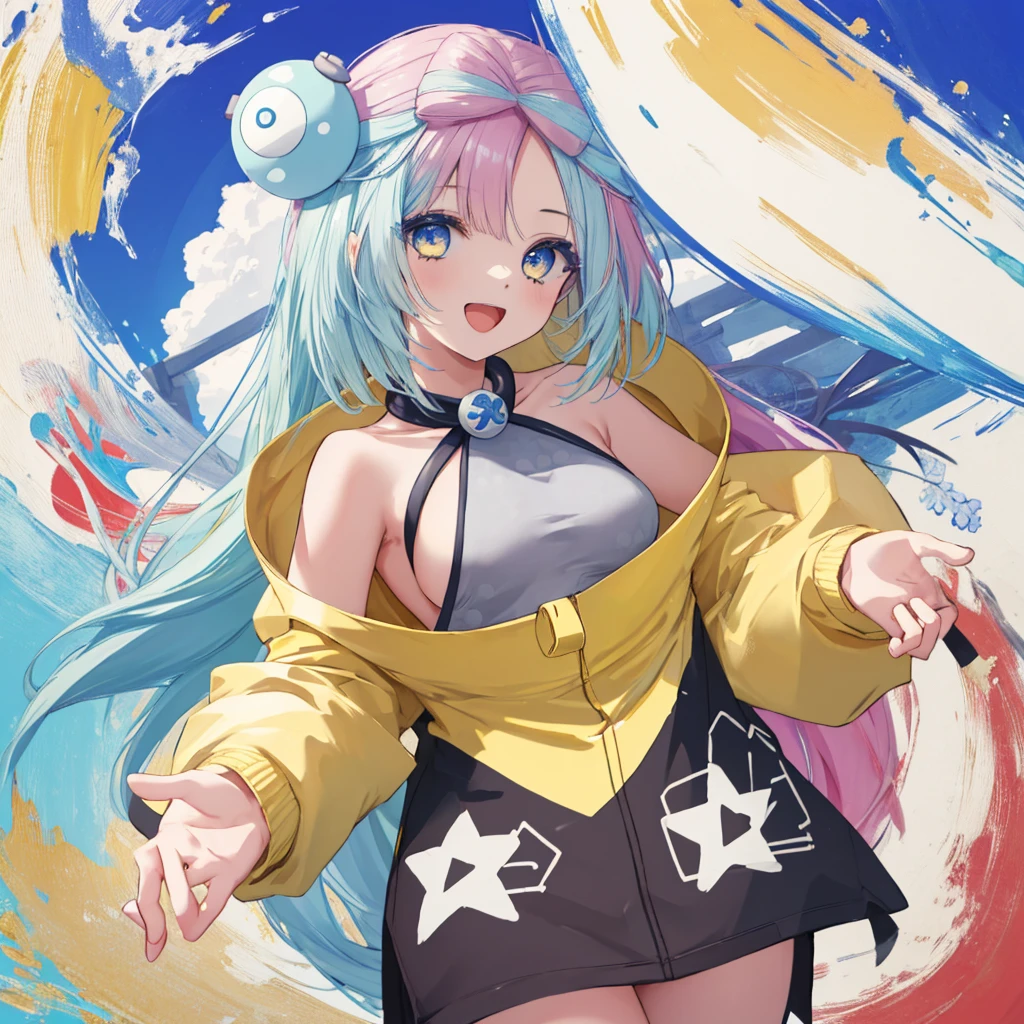 hight resolution、hightquality、ultra-detailliert、8k wallpaper、1 girl in、kawaii、Wearing a shark costume、Kamimei、Melancholy is in the air、Lovers、5 fingers