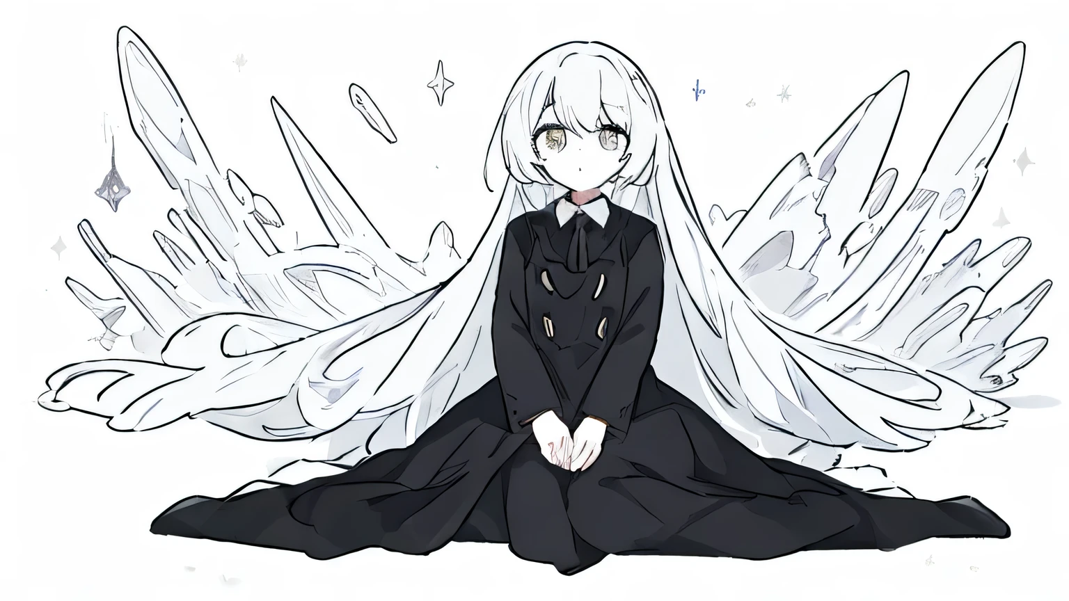 One Woman, Black clothes
