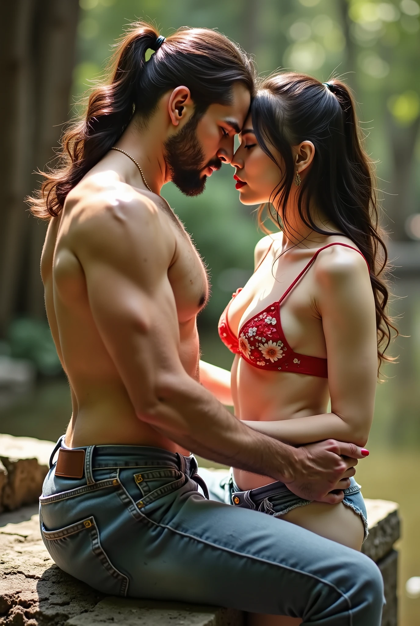 20 year Odia girl having perfect boob and wearing Long Open-Front Shrug & Silver Choker With Cami & Distressed Denims ,and kiss her 21 years boyfriend inside secret place of college