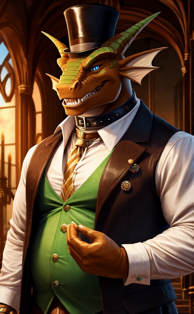 ((golden dragonborn)), scalie, 1male, golden scales, ((red business suit)), the sorcerer's robe, magic staff, casino, rich atmosphere, playing cards, golden light, beautiful detailed eyes,extremely detailed eyes and face, large-scale artwork, vibrant colors, fantasy, vivid environment, dragon scales, intricate details, masterful craftsmanship, mystical lighting, artistically rendered background, high-res, 4k resolution, photorealistic, professional artwork, enchanting scenery, sfw, beautiful blue eye, dragon eye, detailed dragon eye