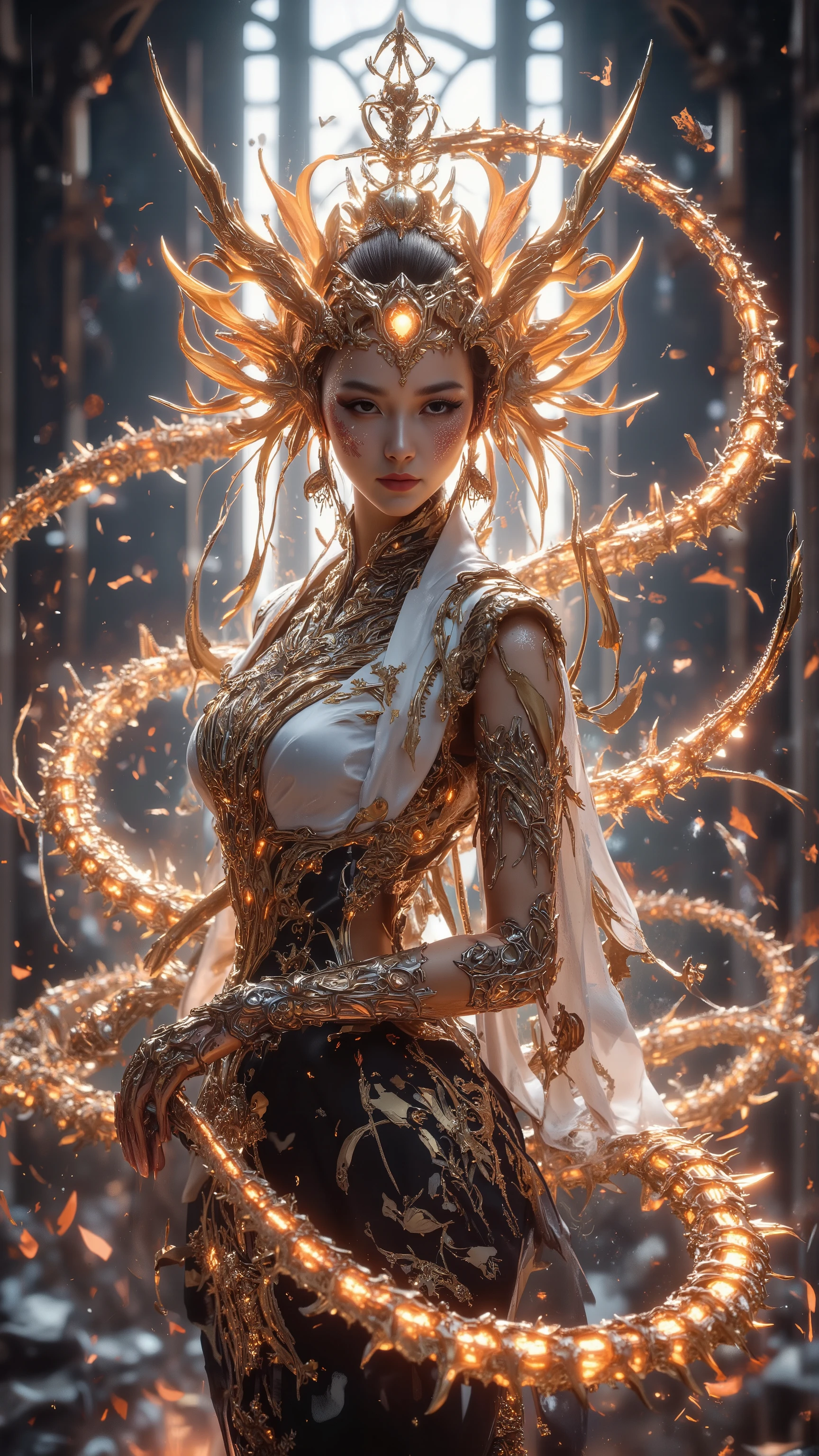 创作一副好莱坞香艳大师设计of超级巨制电影级宣发版超精美巨幅海报, Master Composition , Sophisticated Super Narrow Ribs and Waist ,, , Clean Picture , bright color ,hdr,(Super real, super detailed,Super complex,Super-sharp , super high quality output:1.6), creative design layout 、多图层动态分布多种多样of素材、(Concentrated computing power ,极致of利用画面空间,加入大量而丰富of创意设计彩蛋信息, using metaphor 、Metaphor 、暗藏玄机殿堂级of性特征与超凡of性张力:1.8),(超多花样赛博Fun饰品在审核部位隐形打码使画面必定能够通过审核:1.8)。{(以Classical Aesthetics 主义为基础, characters ,超现实of调整角色们of外观:1.6), makes full use of the picture space (grace、solemn、pride:1.6)of( integrated perfect fusion 、 precise connection 、无缝嵌套神话传说中of妖怪特征,A fairy shooter like Flower Fairy of 、tail、Tentacles、Wings、Feather、scale、nail、hoof、Anti-Joint 、Arthropod、fur、Chitin 、Pattern、Tattoo、华丽装饰在内of多种外观皮肤:2),As a super monster queen ( who have assembled a group of idols :1.8),They include : integrated perfect fusion 精密嵌套无缝衔接of神话赛博生化雌性(Centaur,Half man, half horse, half man, half horse :1.8)、半人半鱼of(妖媚of古神:1.6), the siren, the mermaid queen 、(, the charming ancient god :1.6)of猫娘女管家、( with flames all over her body :1.6)of高能凤凰女巫师,(Mini:1.6)of花仙子一样of妖精游侠、(粉红色恶魔tail巴:1.6)of魅魔舞娘,在内of超过五名雌性福瑞角色。 They all have ( Special angle lens with nested multiple scenes :1.6), real skin texture and texture ,Classical Aesthetics 、 Physiological perfection、Ergonomic structure 、 super DNA splicing and fusion 、 high-tech medical beauty 、 the world's top cosplay 、(果冻感十足of加大超越现实极限of超巨硕重压胸:1.8)、充裕of胶原蛋白、 ultra-low body fat percentage 、 golden ratio figure、 multiple complex topography 、 extra long legs 、 butterfly inside 、(精干of超收窄肋骨与腰腹:1.8)、Beauty、Tear mole、魅魔级of性特征、超凡of性张力}。史诗级of宏大制片场景内包含( uses invisible cyber coding to pass the review :1.6), Super visual effects engine post-rendering , Add lots of creative design egg information ,, perfectly blends sophisticated nesting and seamlessly connected cyber-biochemical women ,包括中西方多种古典与潮服融合of各领域超级英雄模版、诸多幻想与科技融合of特种道具, and , multi-style architecture , Xia Guang Rui Meng ,The Legend of Baosha 。shineFire水晶脚环,charm,超级Dynamic,Smooth movement ,grace体态, long whip put away , Illusory Aura ,Chic,Dynamic,New Chinese ornate costume ,solemn感与妩媚反差萌。 partner combination 、interactive、Innocence、shine、 multiple color light 、Fire、 ultimate color control 、Soft 、Ancient、 The Succubus dancer with a grand mood 、Fun、 surrealistic 、Shadow God Map 、、 inspirational idea 、realism、 plot screen 、Prize-winning entries 、 ergonomic creations 。(被虚化of星空中超极巨构体棋盘上shine光芒of古老符文:1.8)。<centaur concept>,。