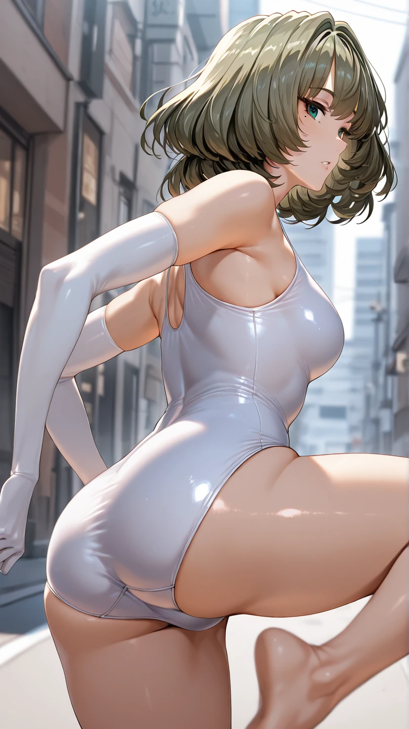 there are three women in lingersuits standing next to a camera, a picture by Kamisaka Sekka, pixiv contest winner, conceptual art, commission for high res, posing for a picture, rule 34, [ 4 k digital art ]!!, neutral pose, illustration 8 k, triad of muses, ecchi anime style, poses for the camera