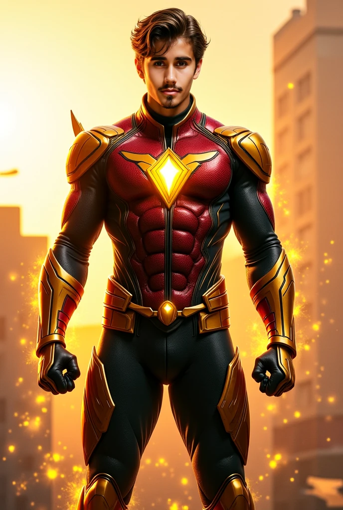 (1man:1.3), solo,__body-parts__, official art, unity 8k wallpaper, ultra detailed, beautiful and aesthetic, beautiful, masterpiece, best quality, RAW, masterpiece, super fine photo,, best quality, super high Resolution, photorealistic, sunlight, full body portrait, stunningly beautiful,, dynamic pose, delicate face, vibrant eyes, (side view), he is wearing a futuristic Superman mech, red and gold, Highly detailed abandoned warehouse background, detailed face, detailed complex busy background, messy, gorgeous, milky, high detailed skin, realistic skin details, visible pores, sharp focus, volumetric fog, 8k uhd, dslr camera, High quality, film grain, fair skin, photorealism, lomography, sprawling metropolis in a futuristic dystopia, view from below, translucent