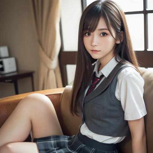 (((Spread your legs wide:1.35)))、(((school uniform:1.35)))、(((mini skirt:1.35)))、(((Thin pubic hair and fully exposed:1.35)))、(((Knee-high:1.35)))、(((On the bed:1.35)))、One Girl, (Beautiful girl, Delicate girl:1.3), (13 ye,
break, Browsing Caution, (Naughty dance costumes:1.2),
break, (on stage, Spotlight:1.2), (Dancing:1.3),
break, Very beautiful eyes, (Symmetrical eyes:1.3),
break, Small breasts, Brown eyted bangs, Brown Hair, (Upper teeth, The best smile:0.2),
break, (Eye and facial details:1.0),
break, (masterpiece, Highest quality, Super detailed, Detailed face, 8K)