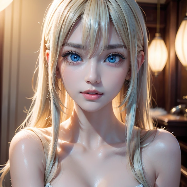 Marie rose, Blonde girl, (young girl), (Beautiful big breasts), (Details of a very beautiful face), (Best Quality:1.4), 8K resolution, High resolution, (Photorealistic, High resolution:1.4), Raw photo, (Realistic, Photorealsitic:1.37), Gloss on lips, Long hair, Naked, Naked, Naked, Naked, Naked, ((Masterpiece, Detailed face, Detailed eyes, detailed anatomy, Oily skin, Fine skin, White skin)), (Masterpiece, Best quality, High quality, Ultra-detailed, extremely details, High Resolution, Super realistic, ultra realistic, Strong lights, Photography, Brighten the subject), Huge breast((Saggy breast:1.5)), Raw photo, (8K、highest quality、masterpiece:1.2)、(Intricate details:1.4)、(Photorealistic:1.4)、Octane Rendering, Intricate 3D rendering super detailed, studio soft light, Rim Light, Vivid details, Super Detail, Realistic skin texture, Cheek gloss, details face, Very beautiful bright pale blue eyes, Very big eyes, Highly detailed CG Unity 16k wallpaper, perfect beauty, round face, Makeup, (Detailed background:1.2), Shiny skin, Full Body, From head to thighs, Cleavage,