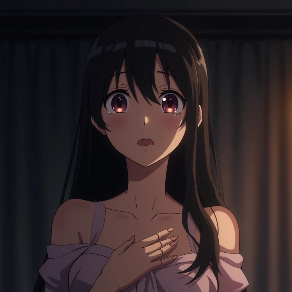{artoria pendragon_fate ubw:1.15},(((black hair:1.5))), ((beautiful dark blue_eyes:1.5)), , ((Strong light )) , ((1 very tall girl:1.6)),, alone,((very surprised eyes:1.7)), hair between eyes,,, bare shoulders,, cleavage, thighhighs, ((( very long straight hair:1.5 ))), ((torn wet white camisole, see-through:1.7)) , beautiful light, , close up face:0.2, detail navel , detail thin thigs, , ((sitting on pink liquid:1.8)), ((Legs trembling)),
trouble eyebrow, ((wet white panties:1.7)) , nsfw,(ecstasy:1.8) ,(slut:1.6),(vulgarity:1.7),(fucked silly:1.8),(steam:1.5),(wet:1.5),(trembling:1.5),(((Twisting the body:1.7))) ,(drooling:0.6),(sweat:1.5),closed mouth:0.8, wince,(orgasm:1.7), trembling:1.8, beautiful upper body, Beautiful body, beautiful character design, perfect eyes, Perfect face, expressive eyes, Turning the face side to side,(church:1.5),in the center of the image, official art,High Definition CG Unity, Perfect lit, bright_front_face_lit, ,(Highest_quality:1.0),4k,Super detailed, photograph, 8K, nffsw, High resolution, absurd:1.2, kodak portrait 400, film grain, Lens flare, (lively_color:1.2) (beautiful,small breasts:1.4), (beautiful_face:1.3),(narrow_waist),((blush)), ((detail nipple)),,saber, dress, pony tail