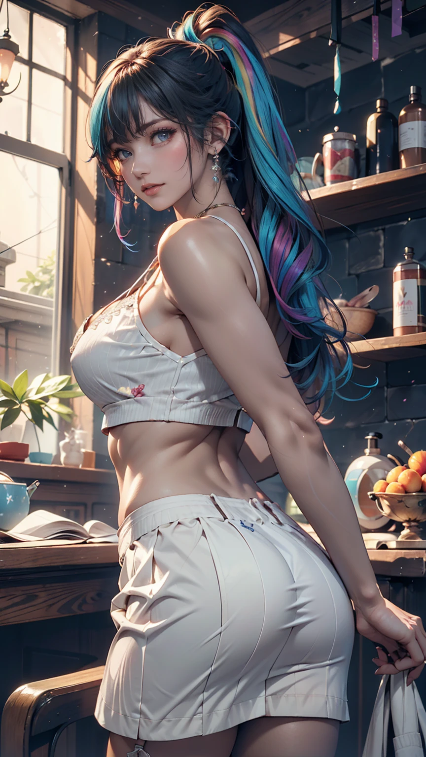 ((masterpiece))、Top quality、(Full body wide angle)、New Universe(Fresh beans)、(1 girl、Solitary)、(Malta、Horse girl)、Beautiful blue eyes、Poker face、(Long blond hair)、Spread your hair、((small))、(((trainingwear)))、shut your mouth、At the gym、Training equipment,Crazy breast swelling, Chest larger than shoulder blades, Big breasts and thin waist,(Huge breasts:1.2),Hydrated skin((rogue))((Very large breasts)),((Grooves reveal original skin))
