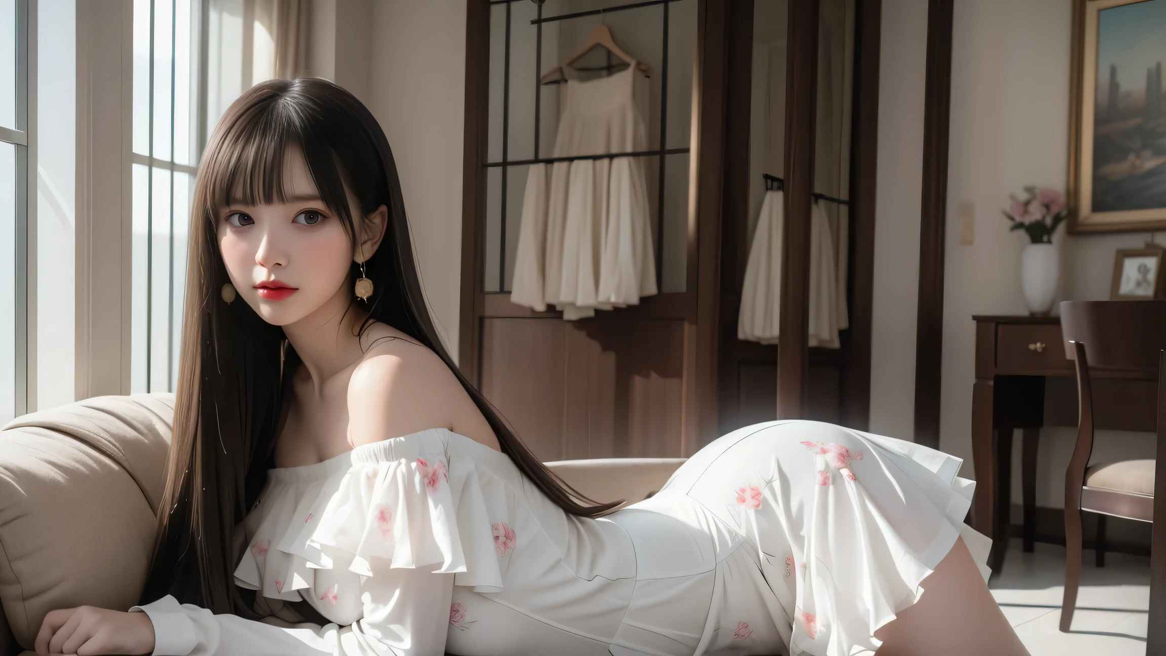 best qualtiy，tmasterpiece，超高分辨率，（realisticlying：1.4），teens girl，Juvenile, Thin and light, white stockings