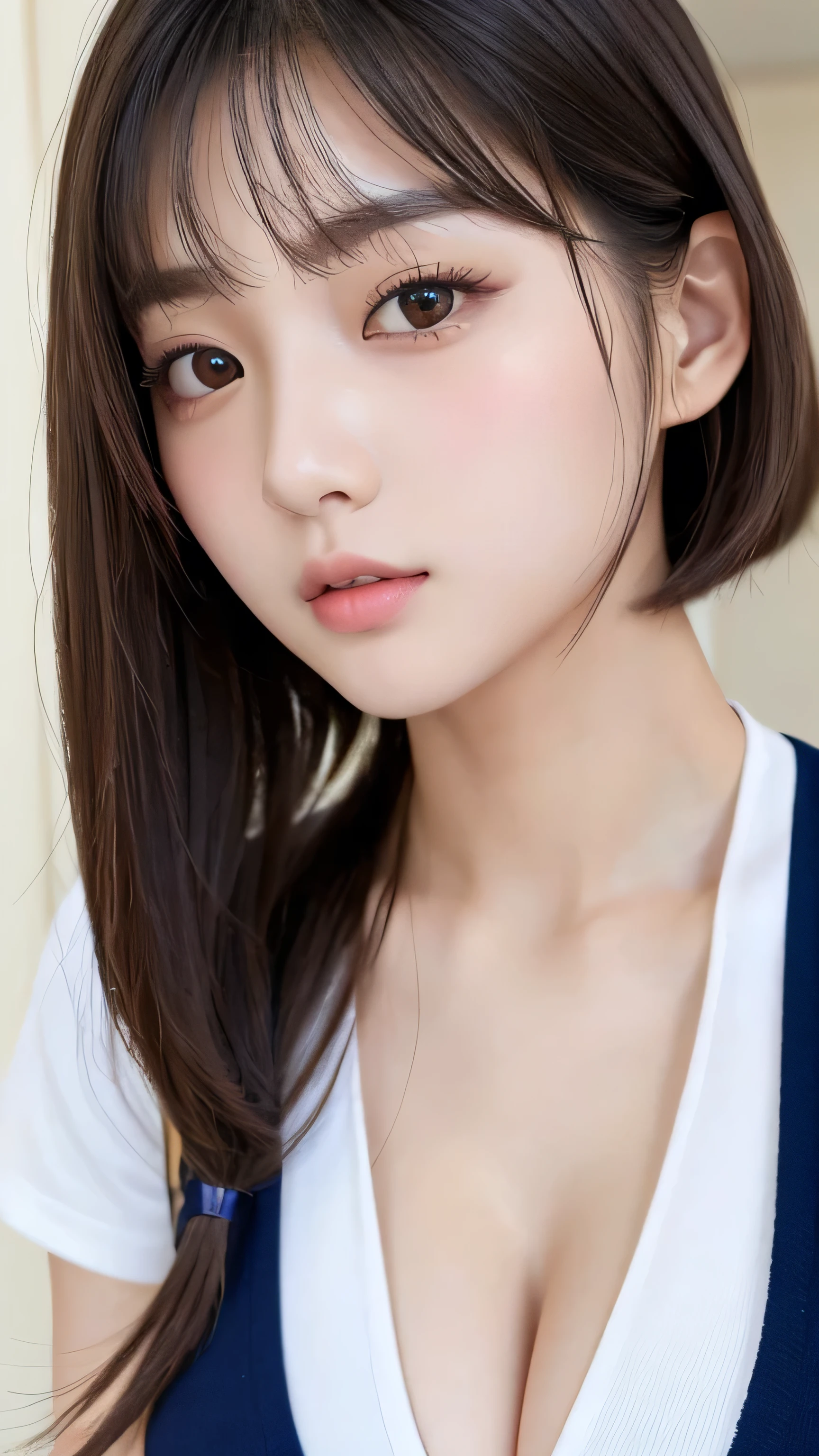 pussy tongue seamen, sexy eyes, UwU (photo realistic:1.4), (hyper realistic:1.4), (realistic:1.3), (smoother lighting:1.05), (increase cinematic lighting quality:0.9), 32K, 1girl,20yo girl, realistic lighting, backlighting, light on face, ray trace, (brightening light:1.2), (Increase quality:1.4), (best quality real texture skin:1.4), finely detailed eyes, finely detailed face, finely quality eyes, (tired and sleepy and satisfied:0.0), face closeup, t-shirts, (Increase body line mood:1.1), (Increase skin texture beauty:1.1), photo of slim girl model, anime girl in real life, attractive anime girl, gorgeous young korean woman, ulzzang, seductive anime girl, korean girl, photo of slim girl, realistic young gravure idol, perfect android girl, ig model | artgerm, beautiful girl model, anime girl