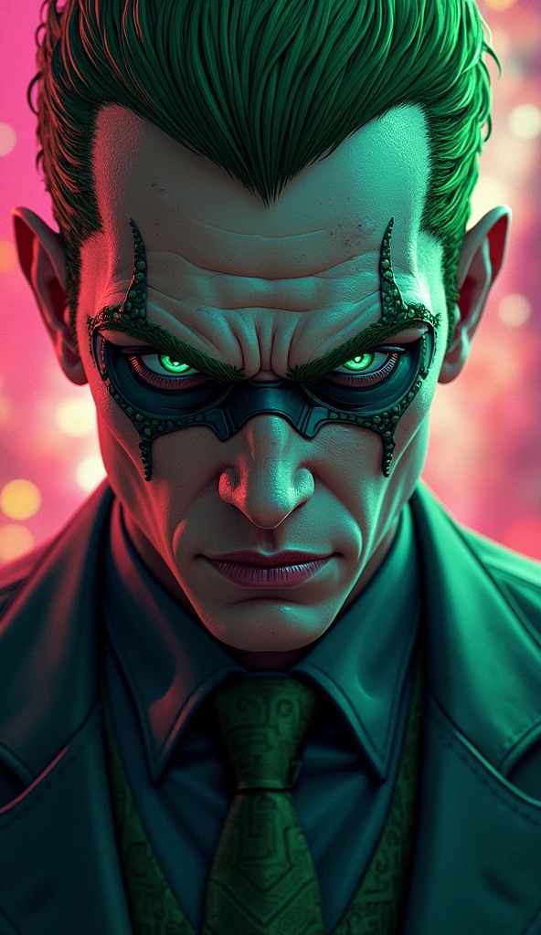 (masterpiece), best quality, expressive eyes, perfect face, man, spy outfit, big messy white hair, red eyes, wearing black gloves, with a black overcoat on top, wearing glasses, with a pet snake around his neck, With a faint shadow hiding his eyes
