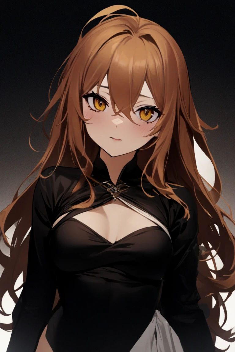  1 girl in the best,  high resolution, solo,  tea hair,  golden eyes,  high resolution, chest,  long hair,  best quality, masterpiece,  bangs between eyes, 