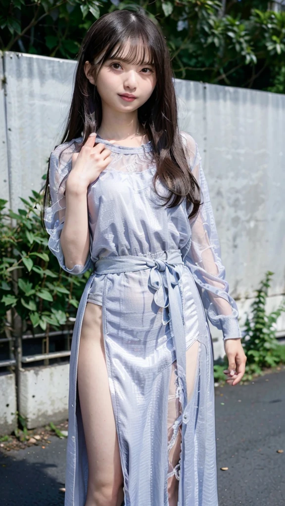 photographのためにポーズをとる清楚な人妻、３５age、see through dress、tumbler、Precisionism、feminine、photograph、1990s