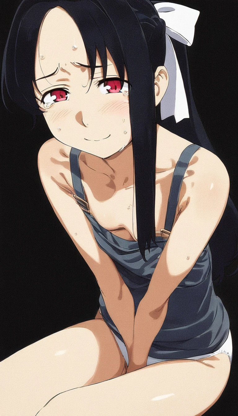 , (8K, High resolution, masterpiece, highest quality),
In an abandoned Japanese village, black hair, long hair, princess cut, bangs, looking at the viewer, fine eyes, detailed face, detailed background
,1girl,masterpiece, expensive quality, very_expensive_solve, big_file size, full color,(completely nude:1.2),pussy,niplles,(vaginal sex:1.2),( kid),