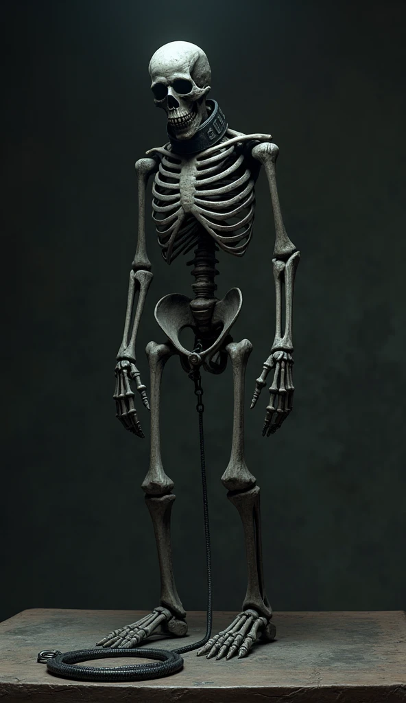 The skeleton looked angry and vengeful.