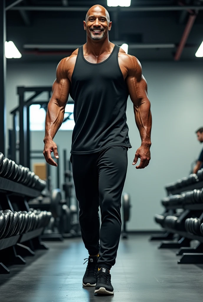 create a minimalist photo for a bodybuilding profile, gym and food