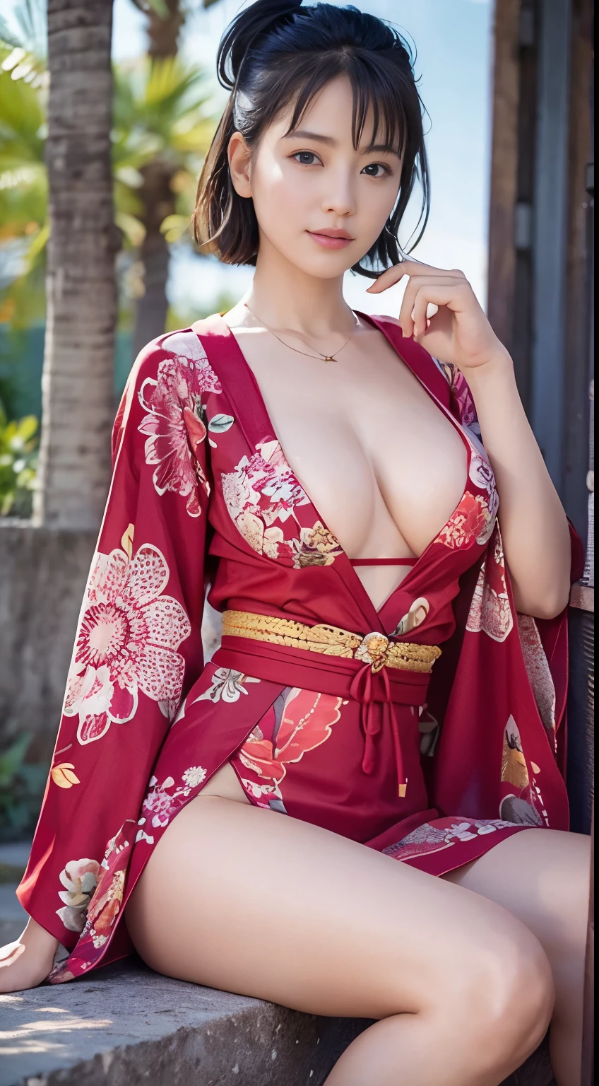 (masutepiece:1.3), (8K, Photorealistic, Raw photography, Best Quality: 1.4), japanse, Beautiful face, (Lifelike face), (Short-cut hair:1.3), Realistic eyes, Beautiful eyes, (realskin), Beautiful skin, Ultra high definition, Hyper-realistic, hight resolution, Beautiful Japan Woman、(Change of clothes:1.5)、Colossal tits、Opening legs、high-heels、teats、squatt、crouching down、fatness、satiety、、bbw、Expose all breasts、Exposing the lower buttocks,Exposed,