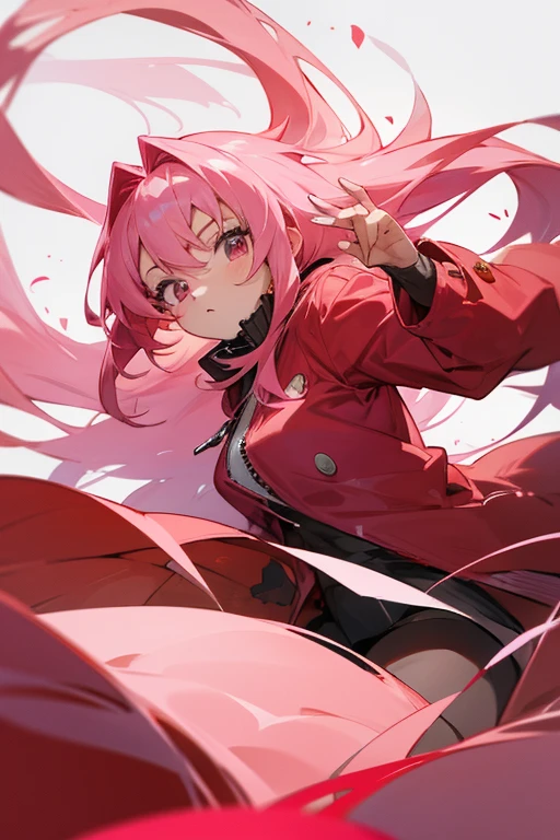 Gasai Yuno, pink hair and light pink eyes