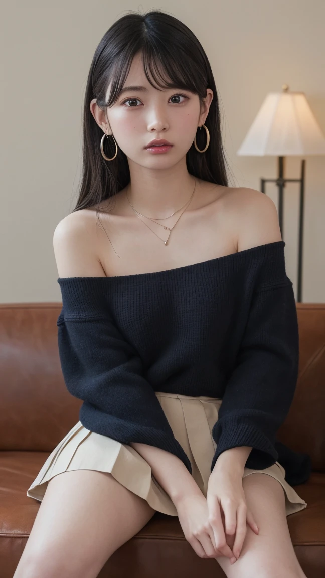 (Ultra-high resolution)、(Raw photo)、(Photorealistic)、Detailed beauty、(beauty)、(8K、Live Shooting)、masterpiece、Highest quality、Reality、womanの完璧なボディ、(1 photo)、((Super big breasts))、(Dynamic pose、Stunningly beautiful、Nicolette Shea)、In focus、best work、(Realistic)、(masterpiece、Highest quality、High quality score)、(Crisp image quality)、(Perfect beauty)、((Sitting in a chair))、((Upper body photo))、((Sexy pose))、
((Married woman model living in a luxury apartment))、((1人のwoman、solo))、((Wearing a black off-the-shoulder knit sweater:1.5))、((No underwear、No underwear on:1.5))、Movie stills、Beautiful Face、Detailed face、Sexy Face、Beautiful long legs、Stretchy legs、((Long and beautiful eyelashes))、((White skin))、(Beautiful and clean skin)、((完璧なwomanの体))、Perfect Anatomy、Perfect proportions、(Narrow waist)、(Perfect teeth alignment)、(White and beautiful teeth)、
Korean Beauty、woman、27 years old、Korean Beauty、Korean Actress、((1人のwoman、solo))、((No makeup:1.5))、((No makeup:1.5))、((No makeup:1.5))、((Light brown hair、Very short hair that only reaches the neck))、((Facing the camera))、((looking at the camera))、((Captivating look))、
((Realisticで詳細な美しい人妻、Stunningly beautiful))、((1人のwoman、solo))、((Red nail polish))、((Jewelry、Silver Watch、Gold earrings、Gold bracelet、Gold Necklace、Gold Anklet))、((Red high heels))、((Beautiful long legs))、Depth of written boundary、((Seoul skyscrapers))、
((She was sitting on the toilet seat in a luxury apartment、She is posing sexy for a photo shoot to promote cosmetics.))、((She shows off her armpit hair, thick pubic hair and wet pussy to the camera.))、