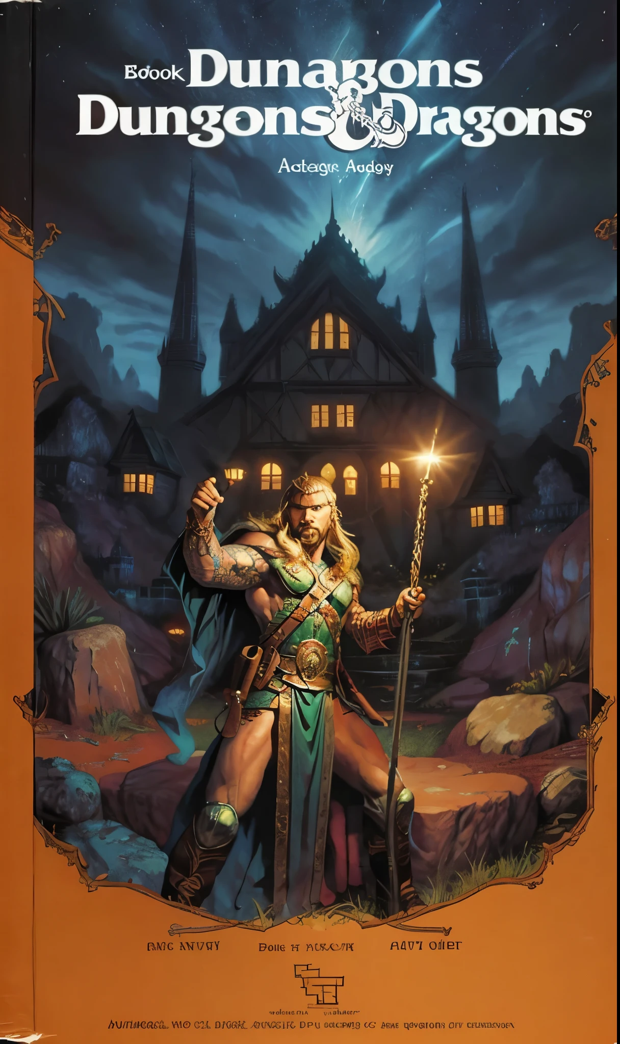 , book cover , romance illustration, Intricate art , dungeons and advanced dragons, An adventurer , Thor
